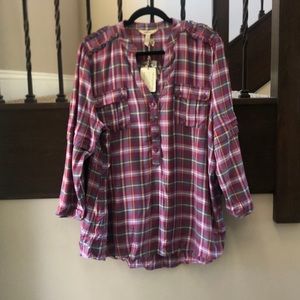 Plaid all day Millie Top
